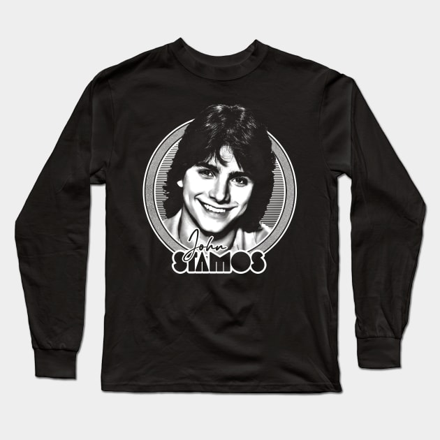 John Stamos --- Retro Fan Art Long Sleeve T-Shirt by DankFutura